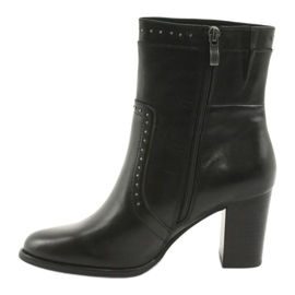 Caprice High Boots med strass, svarta 2