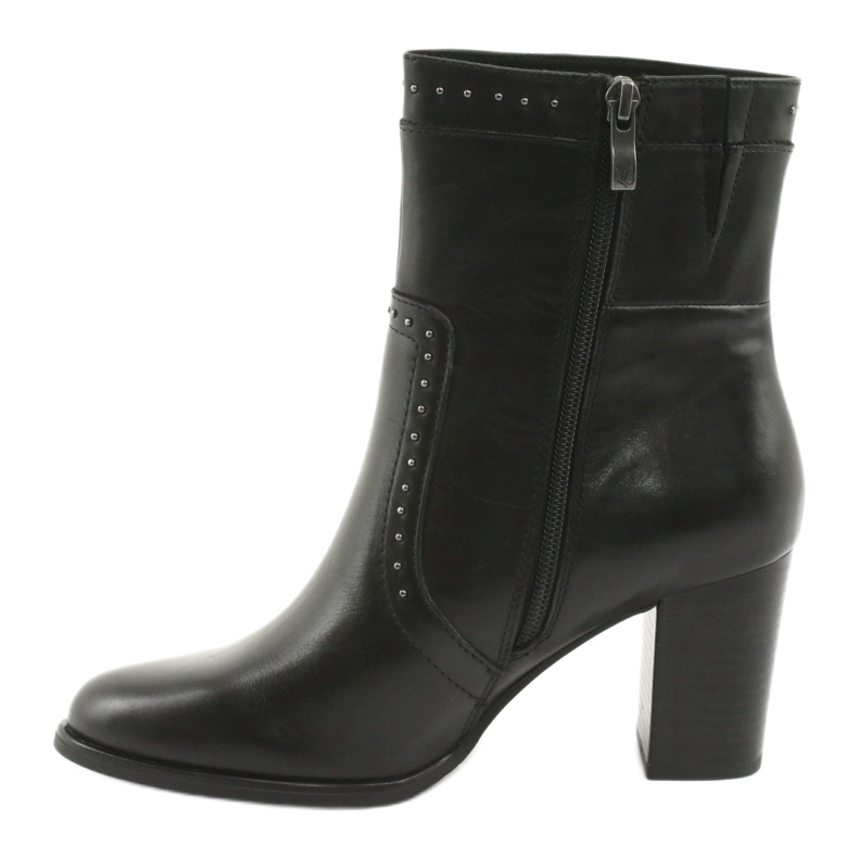 Caprice High Boots med strass, svarta 2