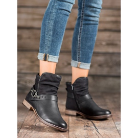 SHELOVET Höga stövlar med ett spänne svart 2