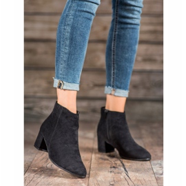 Filippo Högklackade stövlar i mocka svart 2