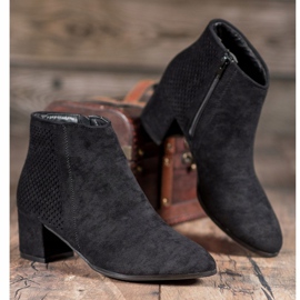 Filippo Högklackade stövlar i mocka svart 1