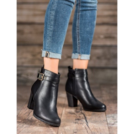 Abloom Stövlar på ett inlägg med ett spänne svart 2