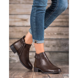 Anesia Paris Låga stövlar för kvinnor brun 2