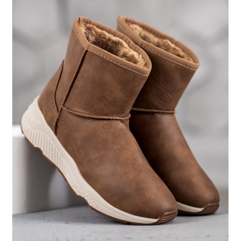 SHELOVET Bekväma snöskor brun 2