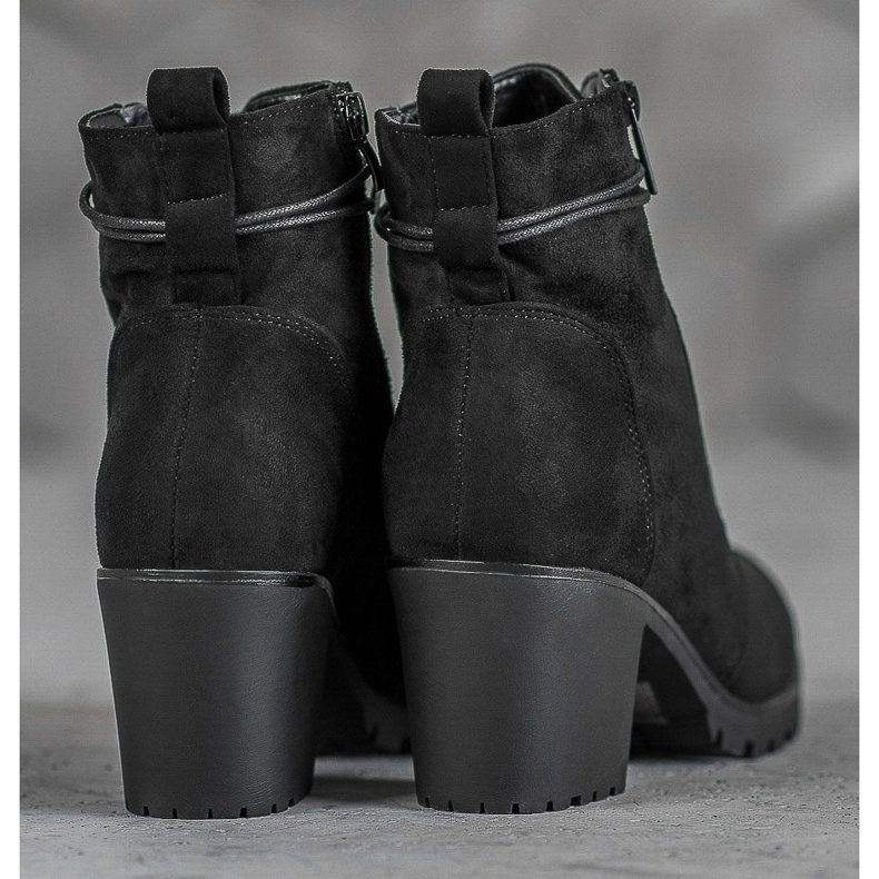 Super Me Snörskor på plattformen svart 1