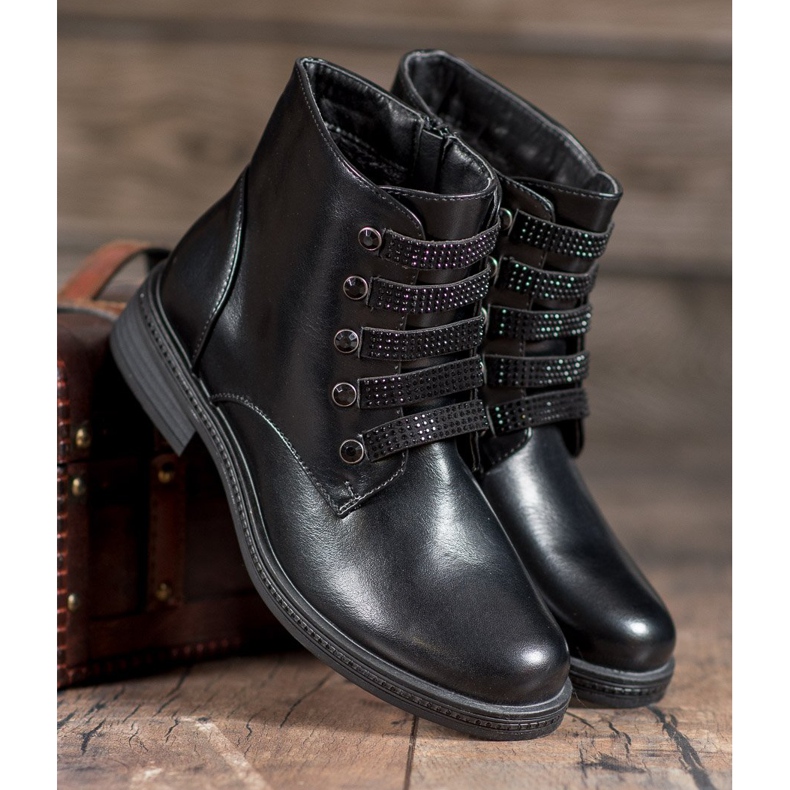 SHELOVET Arbetare Med Kristaller svart 2