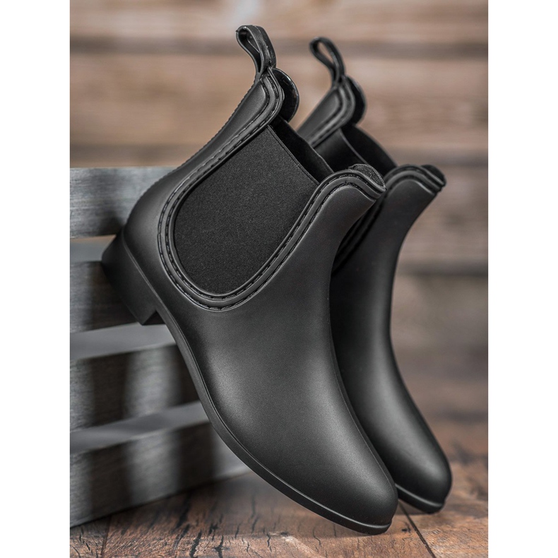 SHELOVET Matt galoshes svart 2
