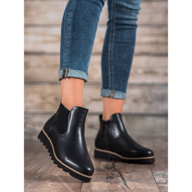 Bona Lätta stövlar på plattformen svart 1