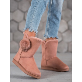 SHELOVET Mukluki Med Pompom rosa 1