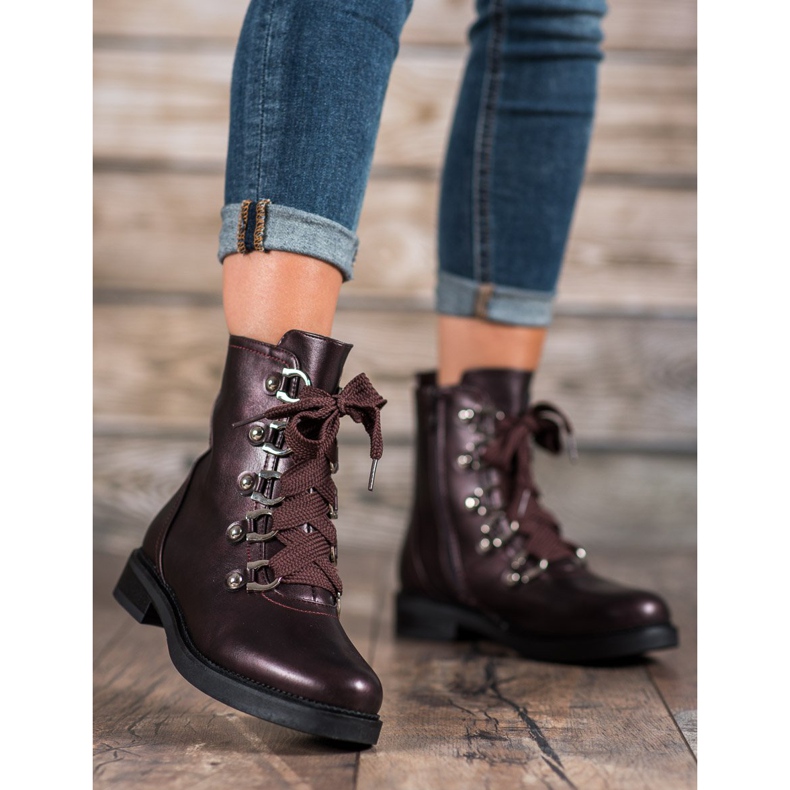 SHELOVET Snörskor röd mångfärgad 1