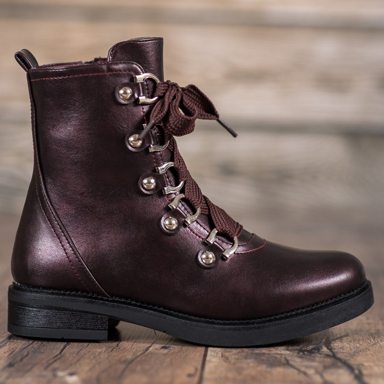 SHELOVET Snörskor röd mångfärgad 2