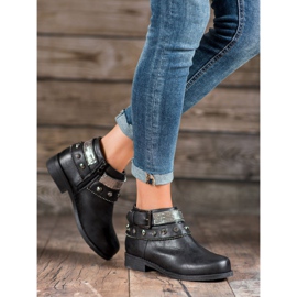 Forever Folie Stövlar med strass svart 1