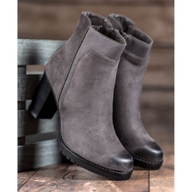 S. BARSKI Grå damstövlar 2