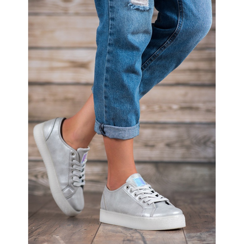 Silver sneakers grå 2