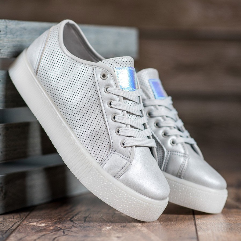 Silver sneakers grå 1