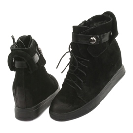 M.Daszyński Svarta sneakers med dragkedja 143 4