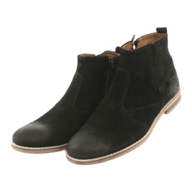 Riko Chelsea-stövlar i mocka med dragkedja, oisolerade, svarta 3