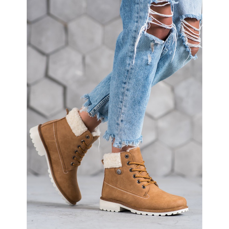 McKey Fångare med fårskinn brun 2