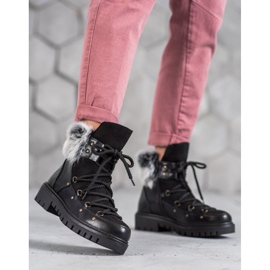 SHELOVET Kvinnors slip -on -stövlar svart 2