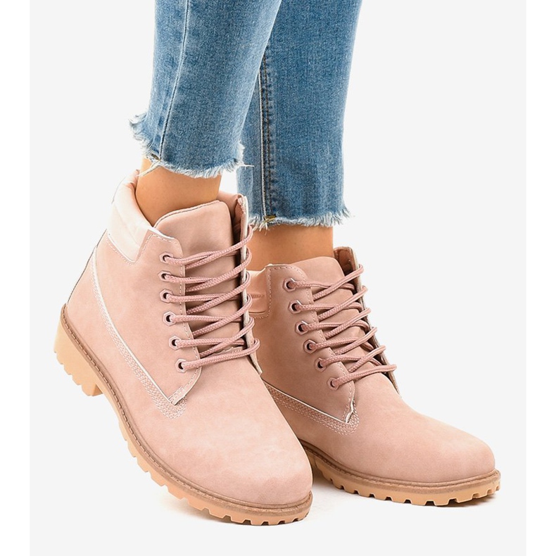 Rosa vandringsskor utan isolering W-3033 2