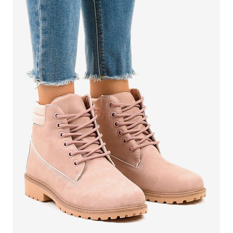 Rosa vandringsskor utan isolering W-3033 1