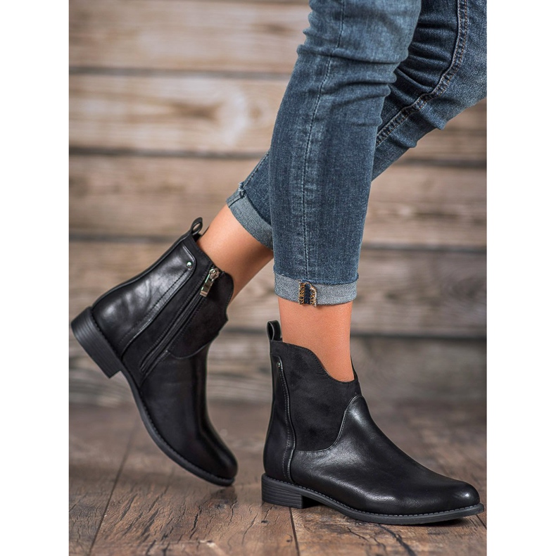 Filippo Bekväma svarta stövlar 2