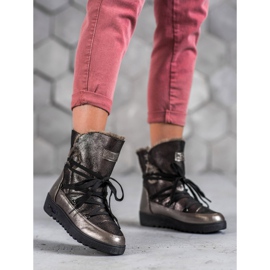 MCKEYLOR snöskor med glitter grå 1