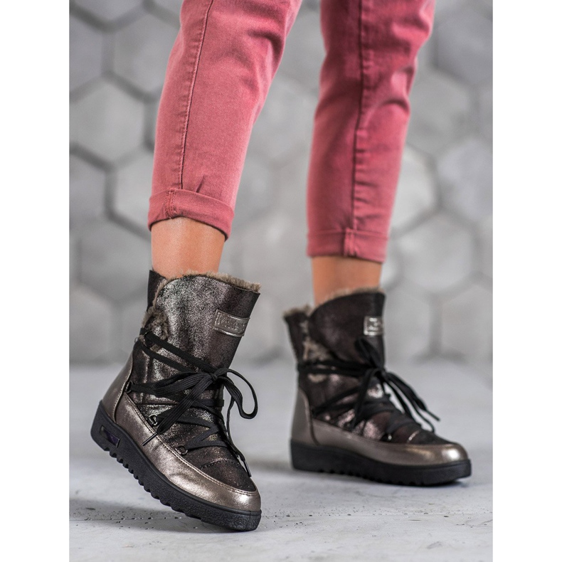 MCKEYLOR snöskor med glitter grå 1