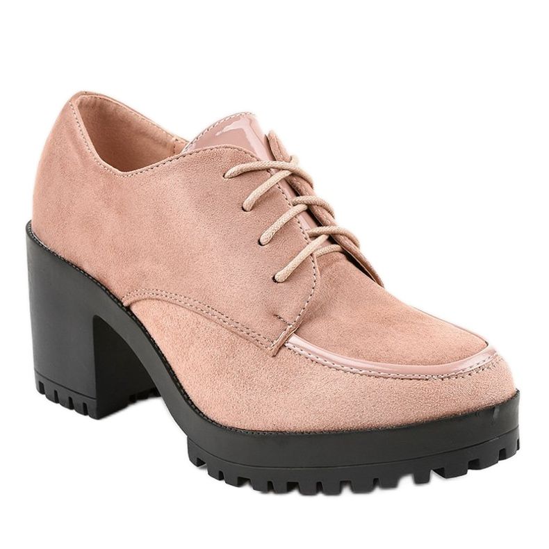 Rosa stövlar på stolpen massiv HQ651 1