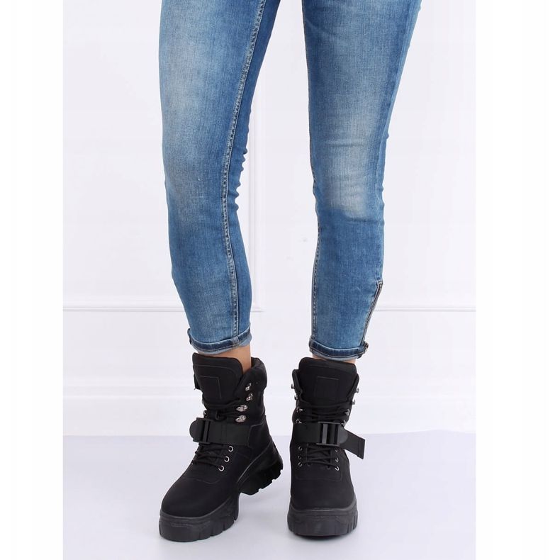 Svarta HE117P Svarta skor 1