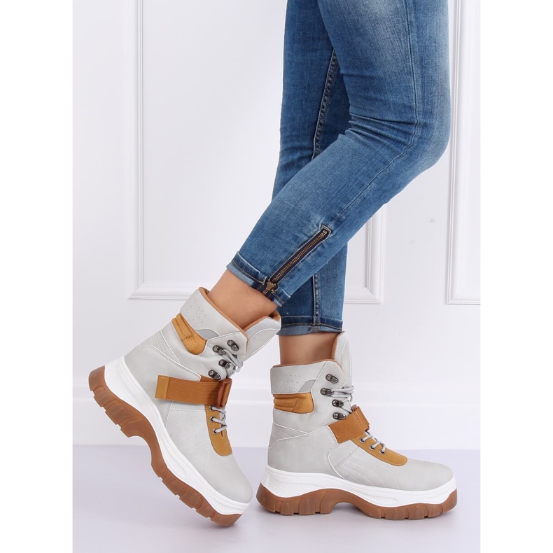 Grå HE117P Grå skor 2