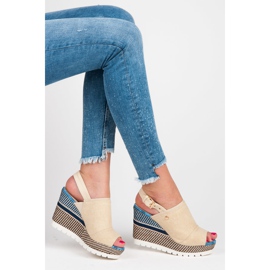 Vices Kilsandaler i textil med mönster brun 1