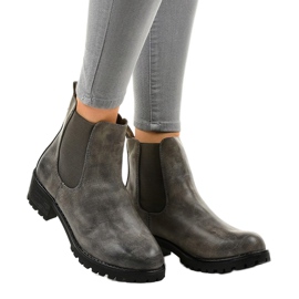 Grå stövlar på stolpen med en elastisk Z105 1