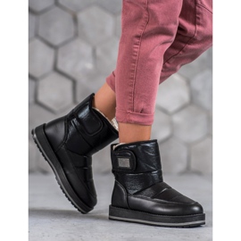 SHELOVET Snöskor med glitter svart 2