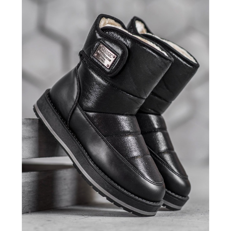 SHELOVET Snöskor med glitter svart 1