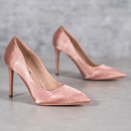 SHELOVET Satinpinnar rosa 1