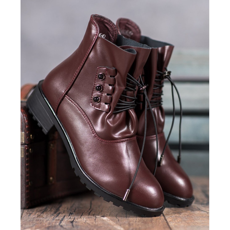 Groto Gogo Stövlar med ribb röd 1