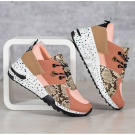 Snake Print VICES Sneakers rosa 1