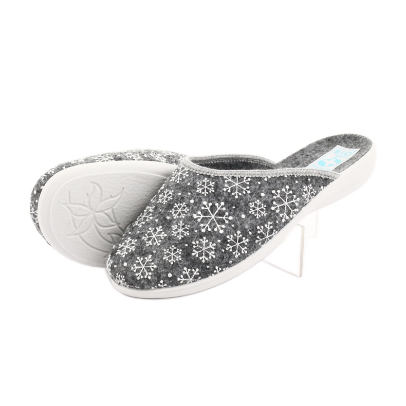 Adanex tofflor för snöflinga 24215 vit grå 4