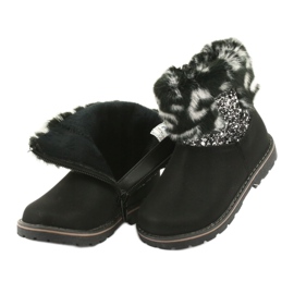 American Club Svarta amerikanska GC45 tjejstövlar grå 4