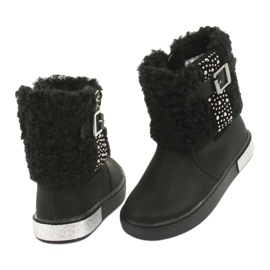 American Club Flickor med päls GC35 med svarta paljetter 4