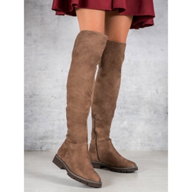 Kylie Flat Heel stövlar brun 1