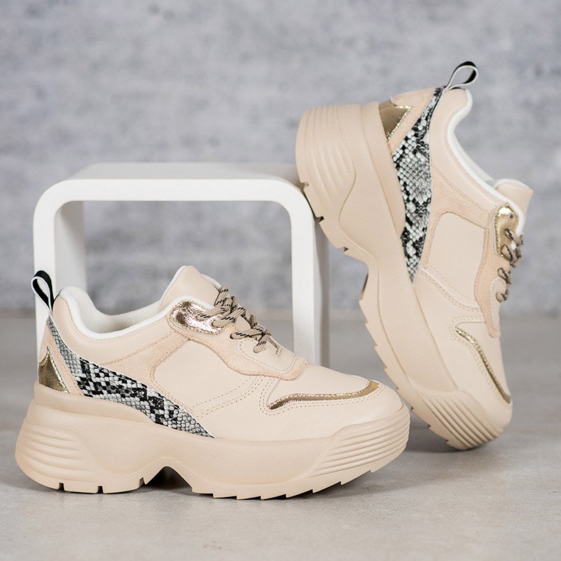 Beige VICES sneakers 1