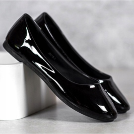 Lackerade VICES -ballerinor svart 1