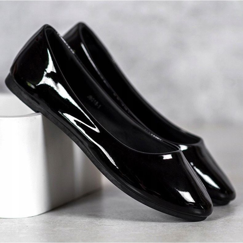 Lackerade VICES -ballerinor svart 1