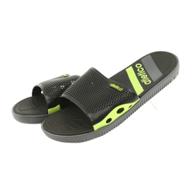 Svarta herr tofflor för Atletico poolen grön 2