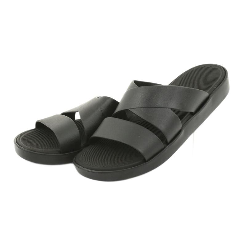 Svart Atletico 185 plattform tofflor 3