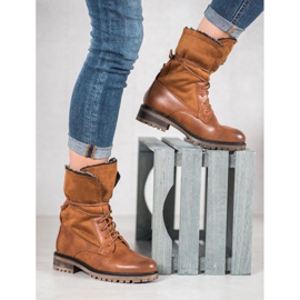 Seastar Stövlar med ett upprullningsbart skaft brun 1