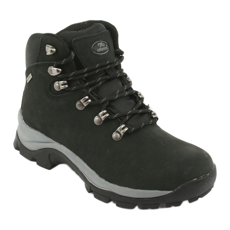 Svarta Atletico 57089 bundna vandringsskor 1