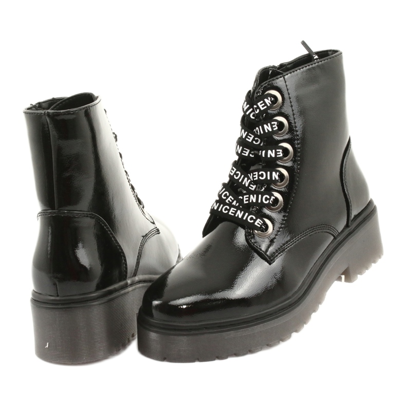 Snöriga stövlar Sergio Leone 726 snörda svart 4